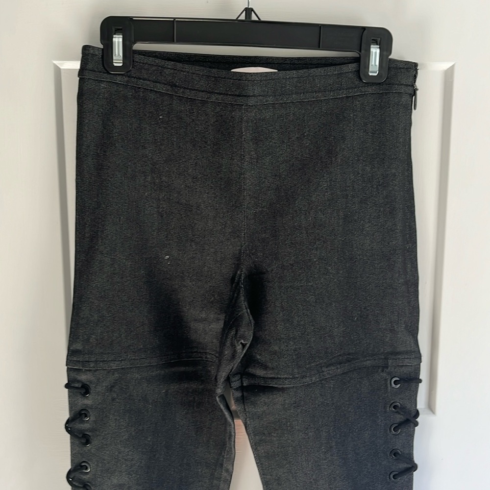 Cinq à Sept Laced Denim Ponte Pant - size 2